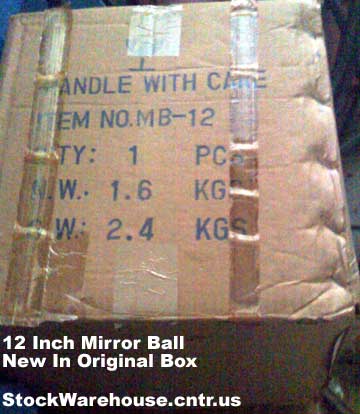 Original Mirror Ball Shipping Box !
